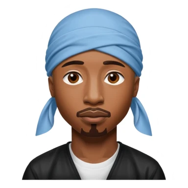 2Pac only face and durage sticker