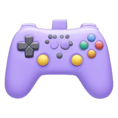 light purple gamepad with flowers and stars sticker