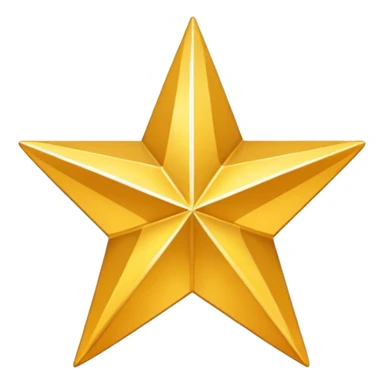 one Star Shape with no face  sticker