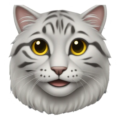 Маленькая серая кошка sticker