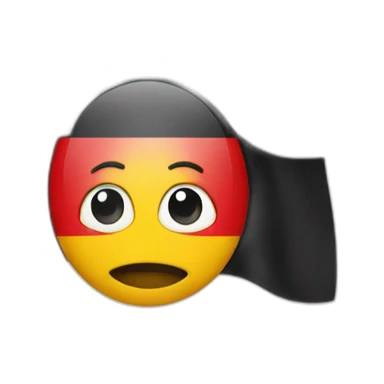 A plain with the german flag sticker