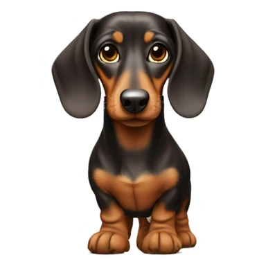 Dachshund wearing uggs Boots  sticker