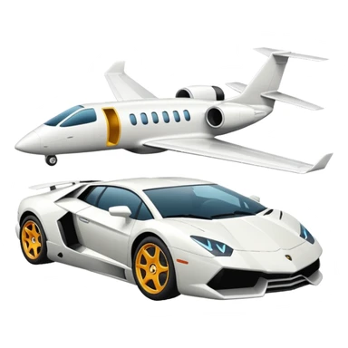 plane and lamborgini sticker