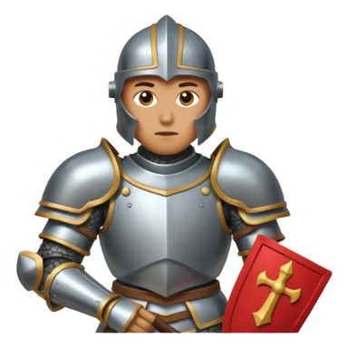 An emoji representing the ironman challenge event for an mmorpg player who crafts everything themselves the hard way, and does not buy or sell items in-game. sticker