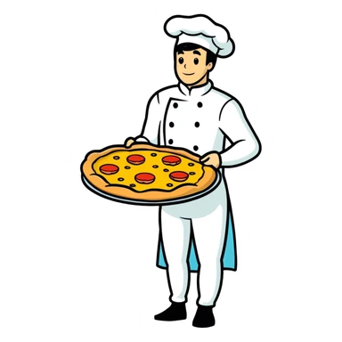 Pizza Man sticker