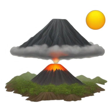 guatemala volcano sticker