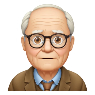 Carl Fredricksen old man with glasses from Up sticker