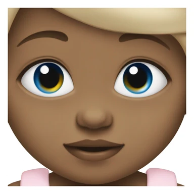 little baby girl with blue eyes sticker