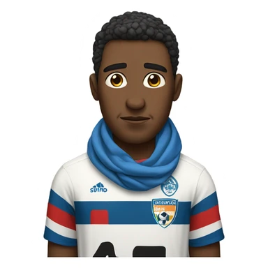 sad soccer fan looking at his phone sticker