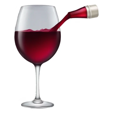 Red wine with kiss  sticker