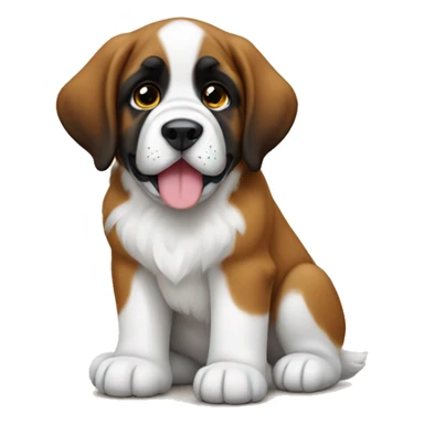 saint bernard puppy sticker