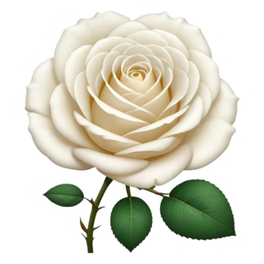 White rose emoji sticker