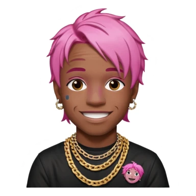 lil uzi vert pink hair sticker
