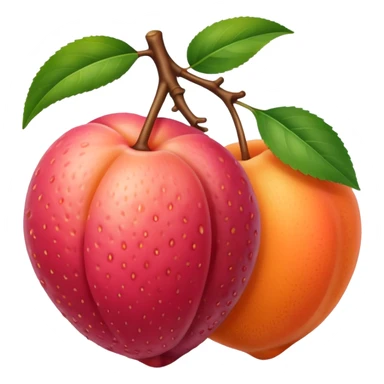lychee and apricot sticker