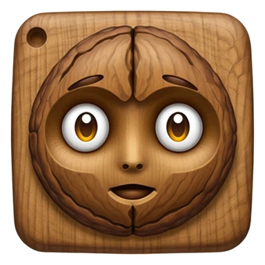 one walnut! CLOSED! NO FACE! just the walnut! sticker