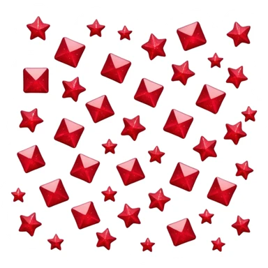 red glitter dislike sticker