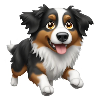 Anvil with Jumping Australian shepherd  sticker