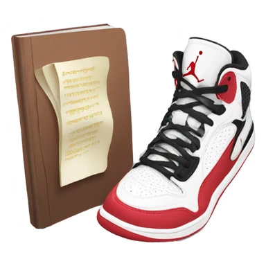 Jordan sneakers and textbook sticker