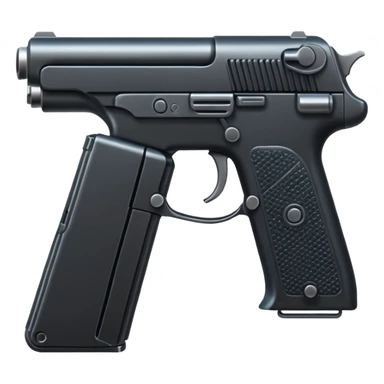 large pistol sticker