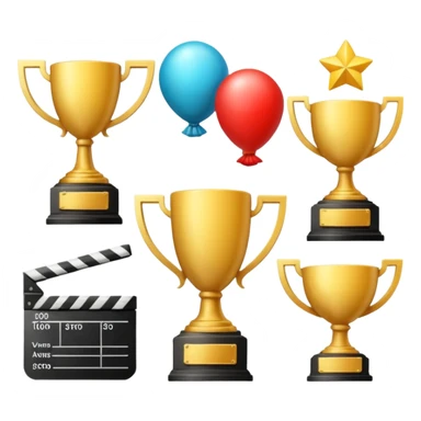 art png featuring achievements, films, and 100 views, in a style achievement sticker