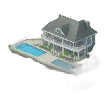 Gay home island mansion complex  sticker