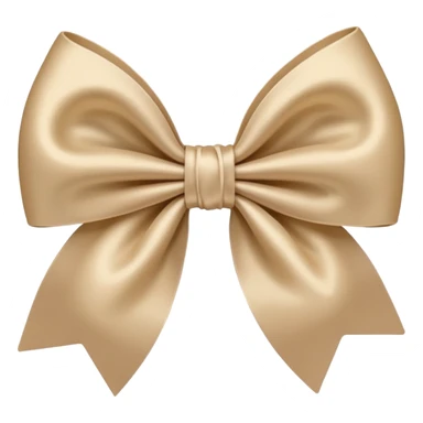 Beige bow sticker