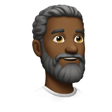 portrait of a bearded man sticker