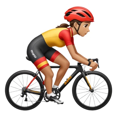 spanish female  cycling sticker