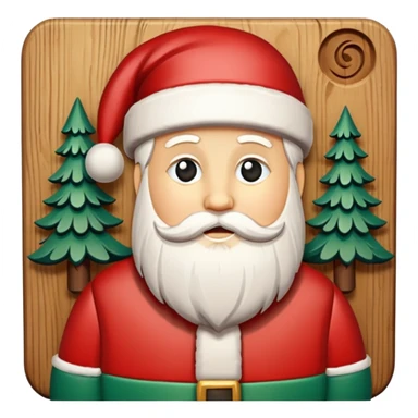 chrismas wood  sticker