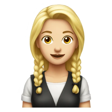 Barmaid blond Girl sticker