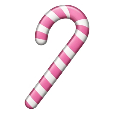 Pink candy cane sticker