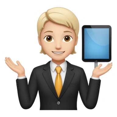 work exec presentation sticker