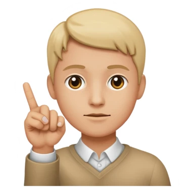 create me an emoji that is a finger pointing to watch the front of the screen so pointing at me sticker