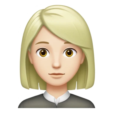 pale olive hair comb sticker