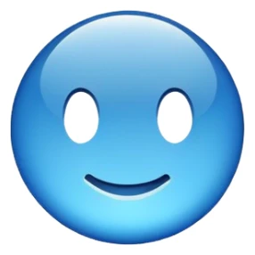 blue return button  sticker