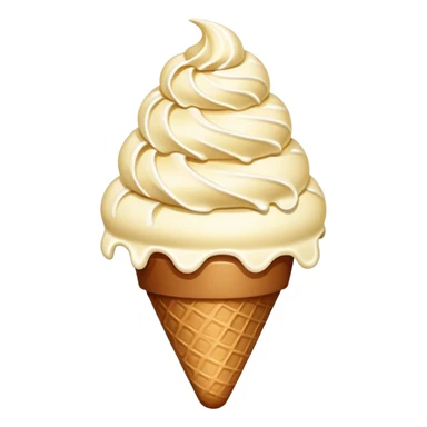 helado granizado with crunchy ice pieces, vanilla ice cream with small chunks of ice or chocolate sticker