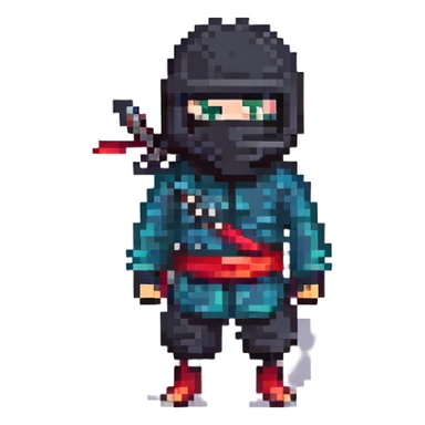 masked ninja sticker