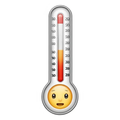 termometro mostrando febre sticker