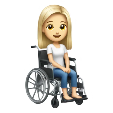 Poland Girl in a wheelchair  sticker