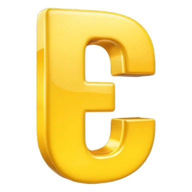 yellow letter D emoji sticker