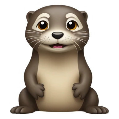 Loutre qui regarde un film sticker