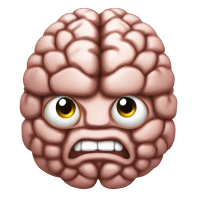 Brain with a boba sticker