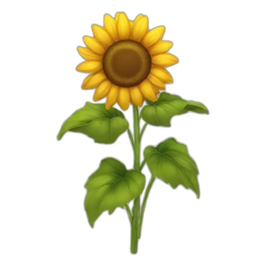 Sunflowers with a bow sticker