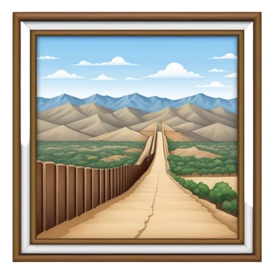 The southern us border wall sticker
