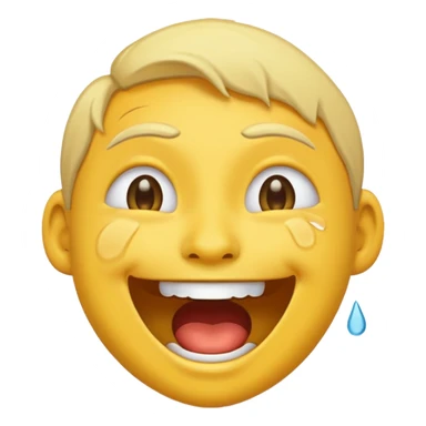 Twitch emoji depicting a face with tears of joy, representing laughter and amusement sticker