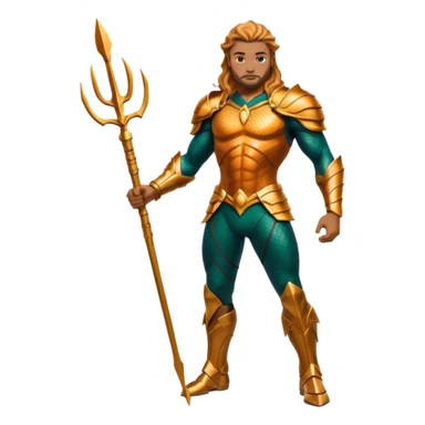 aquaman full armor standing sticker