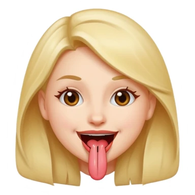 girl naked tongue sticker