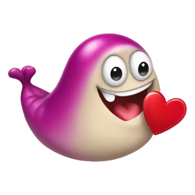 Slug accepting valentine  sticker