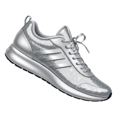 glitter running shoes no brand sticker