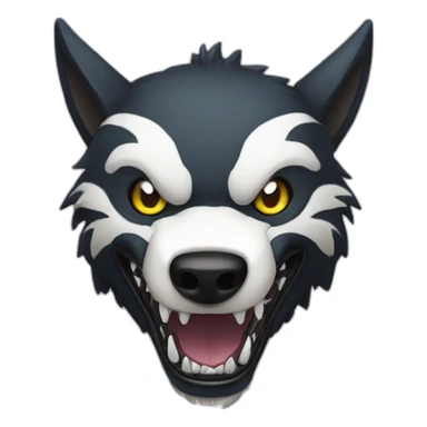Venom Symbiotic Wolf sticker